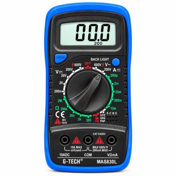 Digital Multimeter 3 1/2 Digital MAS 830L - G-Tech
