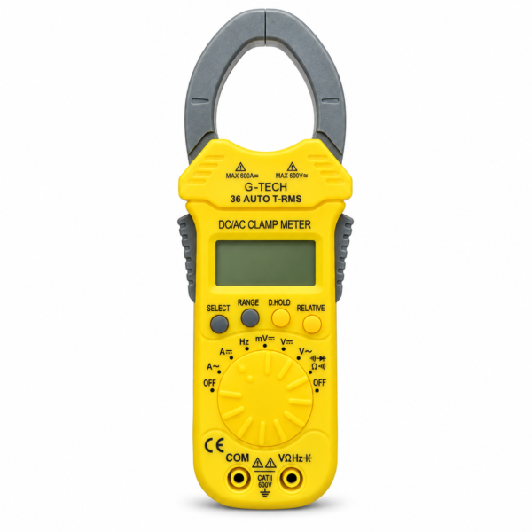 G-TECH DIGITAL CLAMP METER 600A AC/DC 36 TRMS