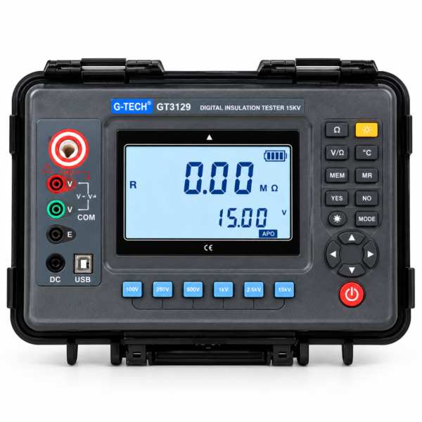 G-TECH DIGITAL INSULATION TESTER WITH PI, DAR + USB GT 3126/3127/3128/3129