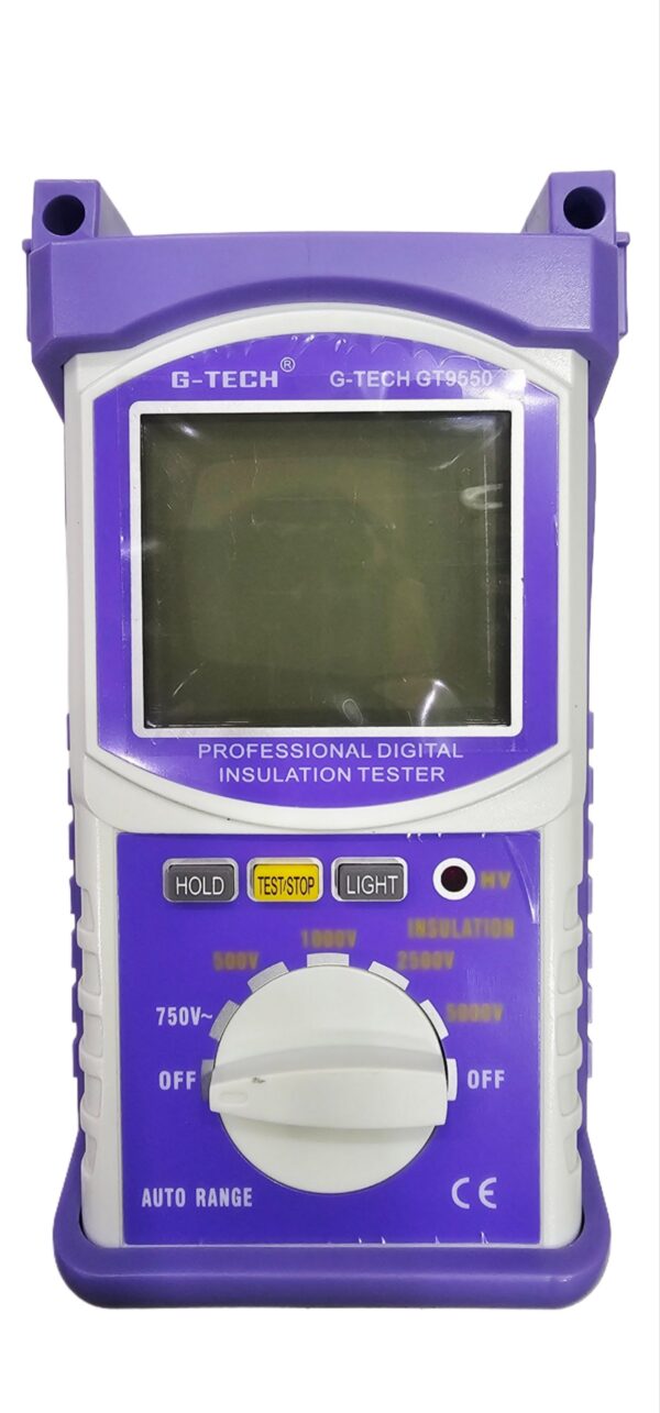 G-TECH DIGITAL INSULATION TESTER 5000V MULTIRANGE GT9550