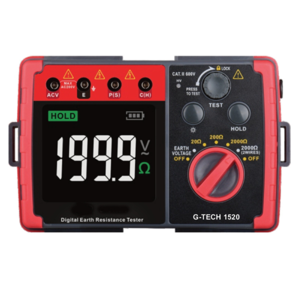 G-TECH DIGITAL EARTH RESISTANCE TESTER (3-TERMINAL METHOD) 1520