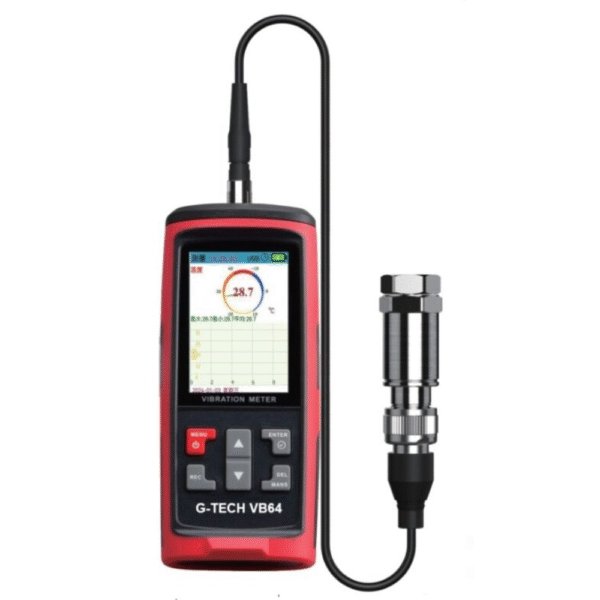 Vibration Meter | Industrial Analyzer With USB & Rechargeable Battery - G-Tech VB64
